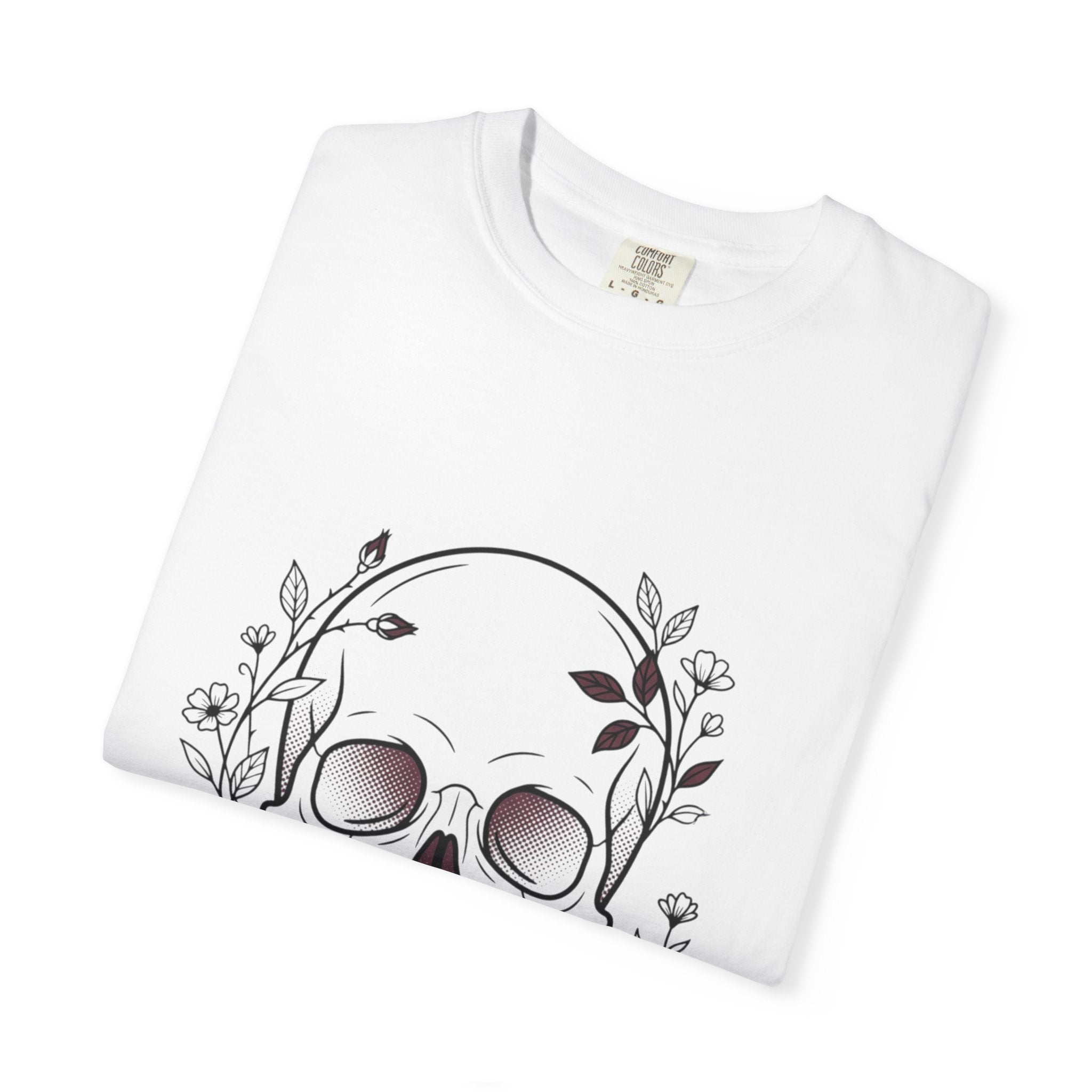 Skull & Floral Graphic T-Shirt