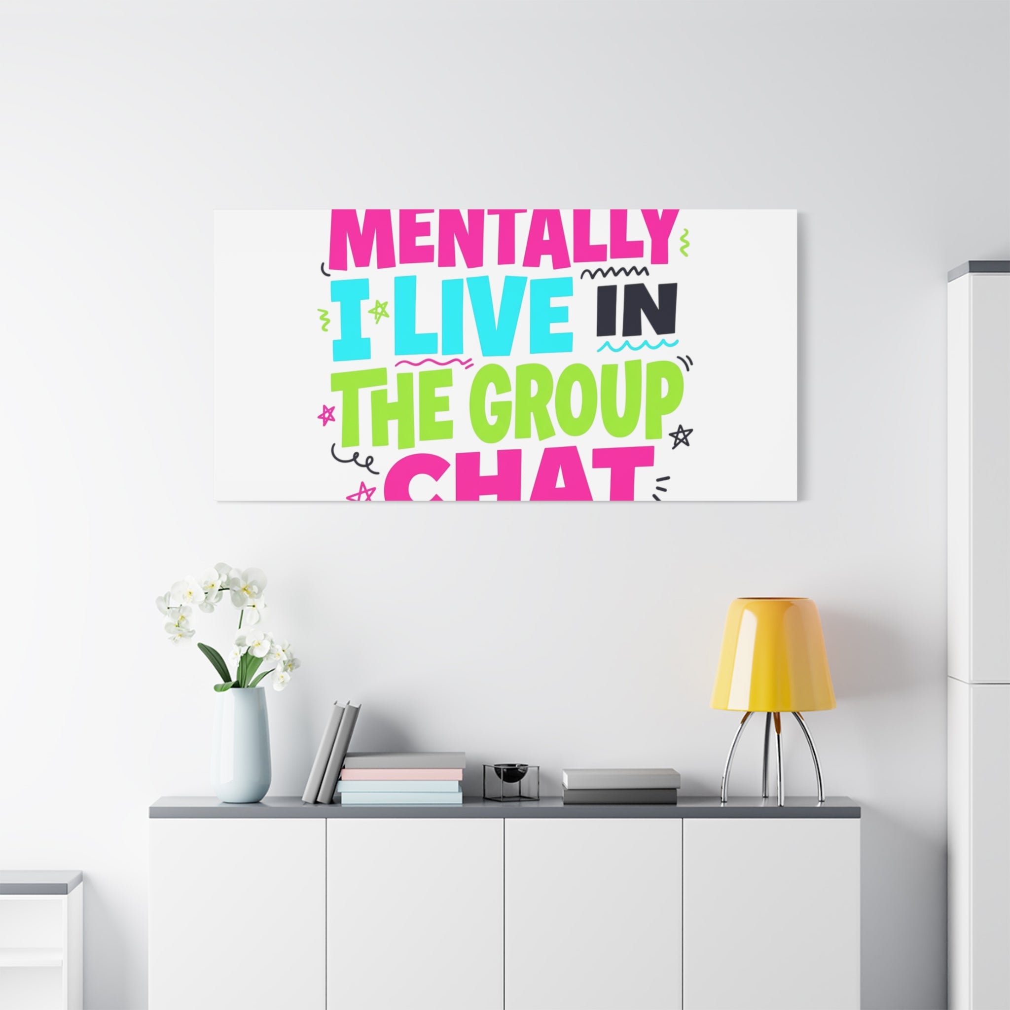Mentally I Live in the Group Chat Canvas | meme-core, cringe-core