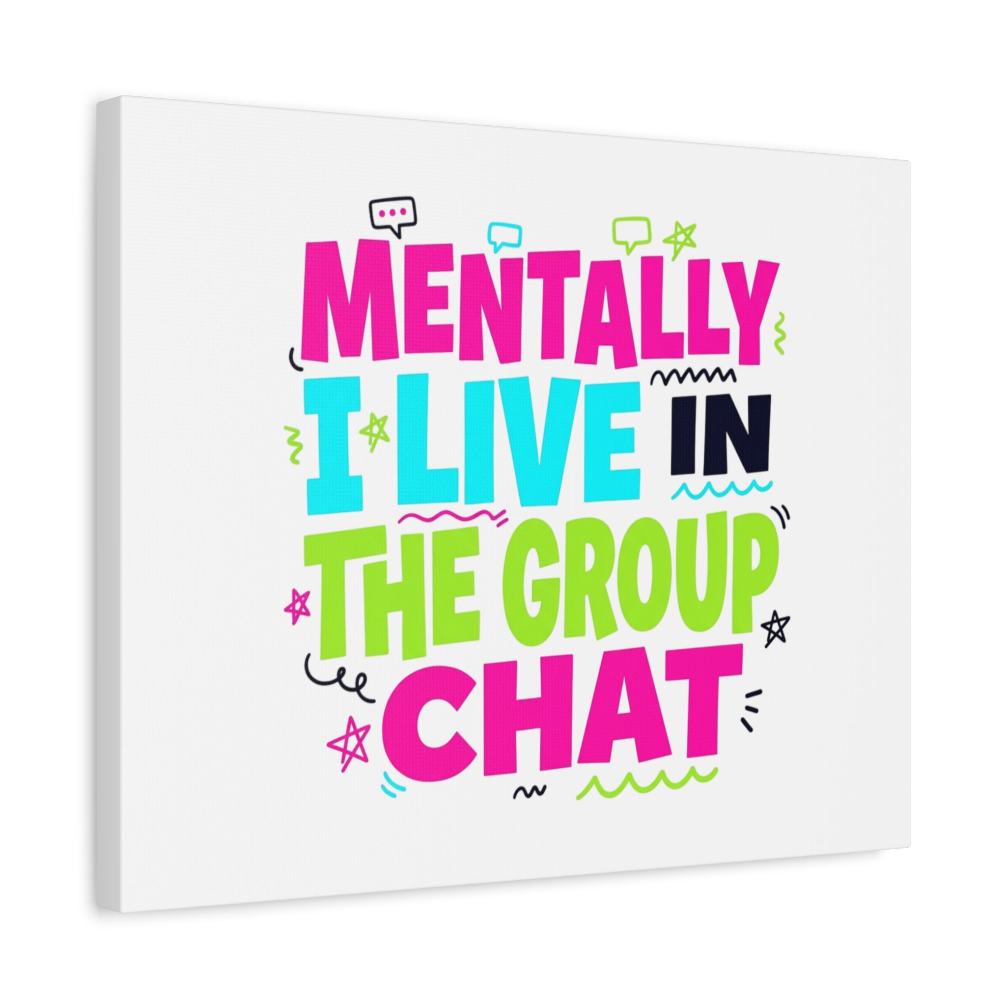 Mentally I Live in the Group Chat Canvas | meme-core, cringe-core