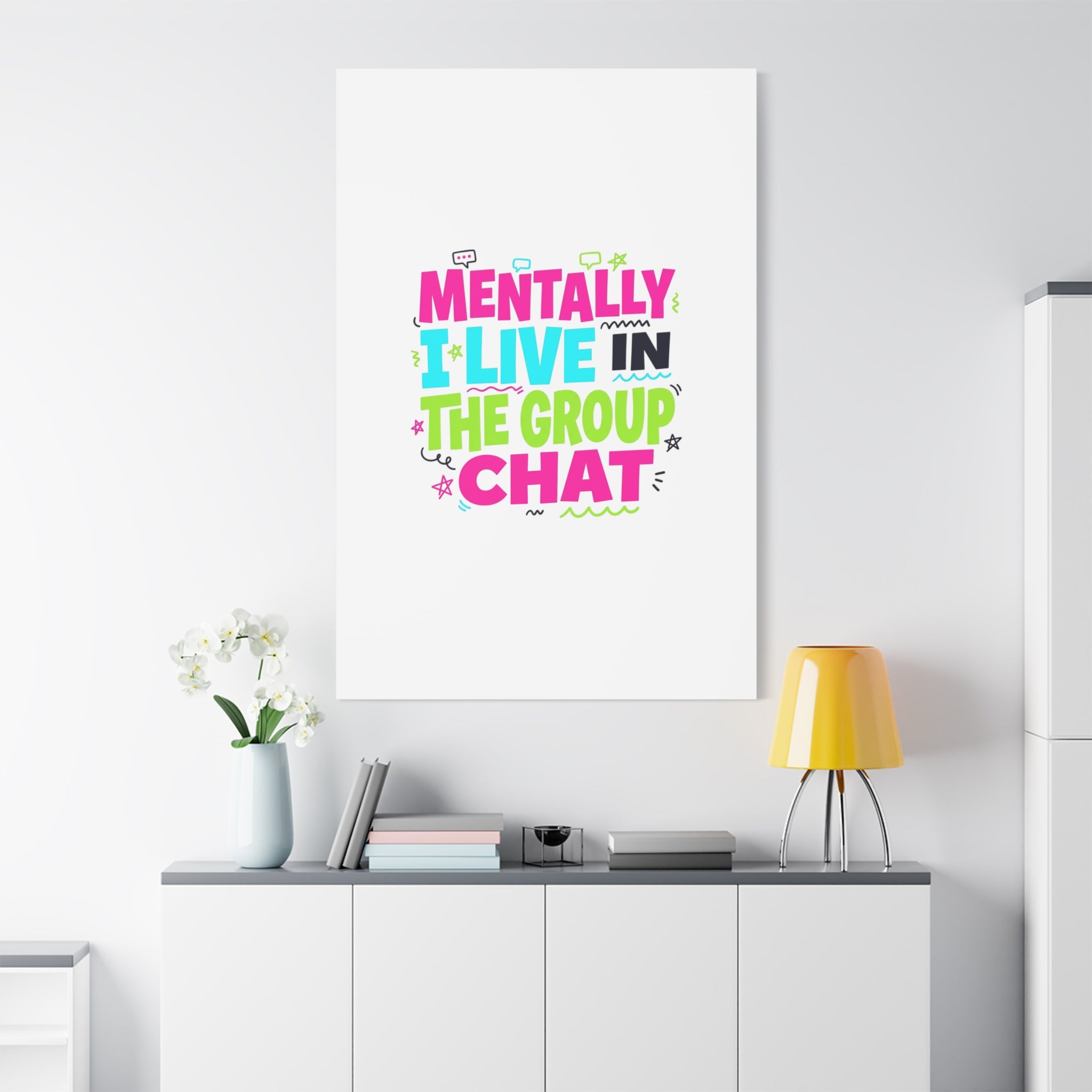 Mentally I Live in the Group Chat Canvas | meme-core, cringe-core