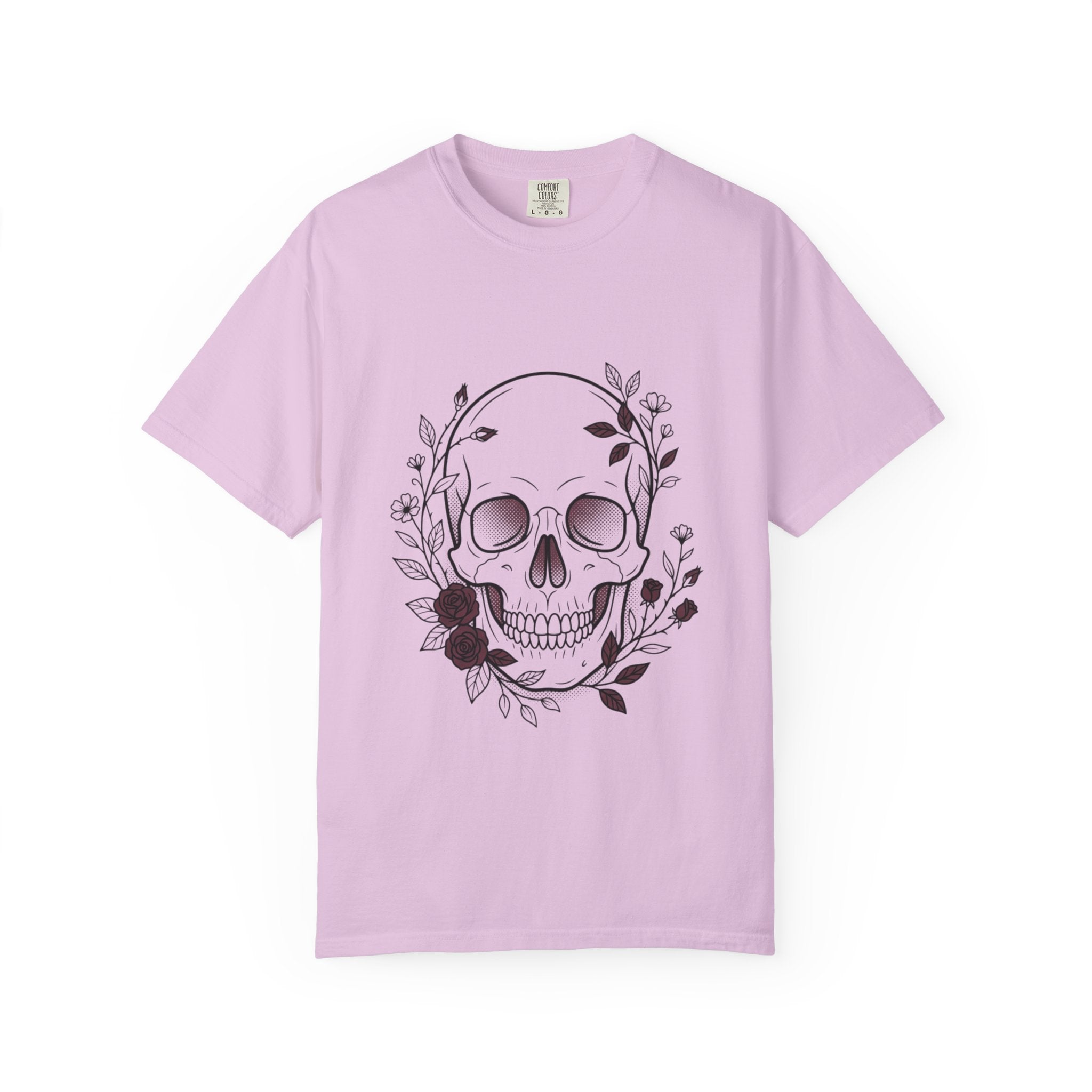 Skull & Floral Graphic T-Shirt