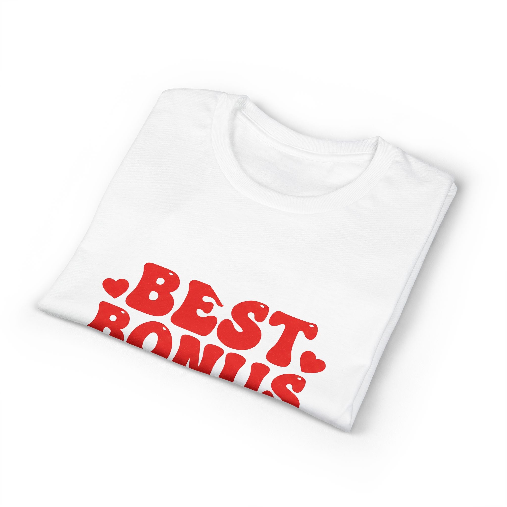 Best Bonus Mom T-Shirt — Heart Graphic Mother's Day Gift