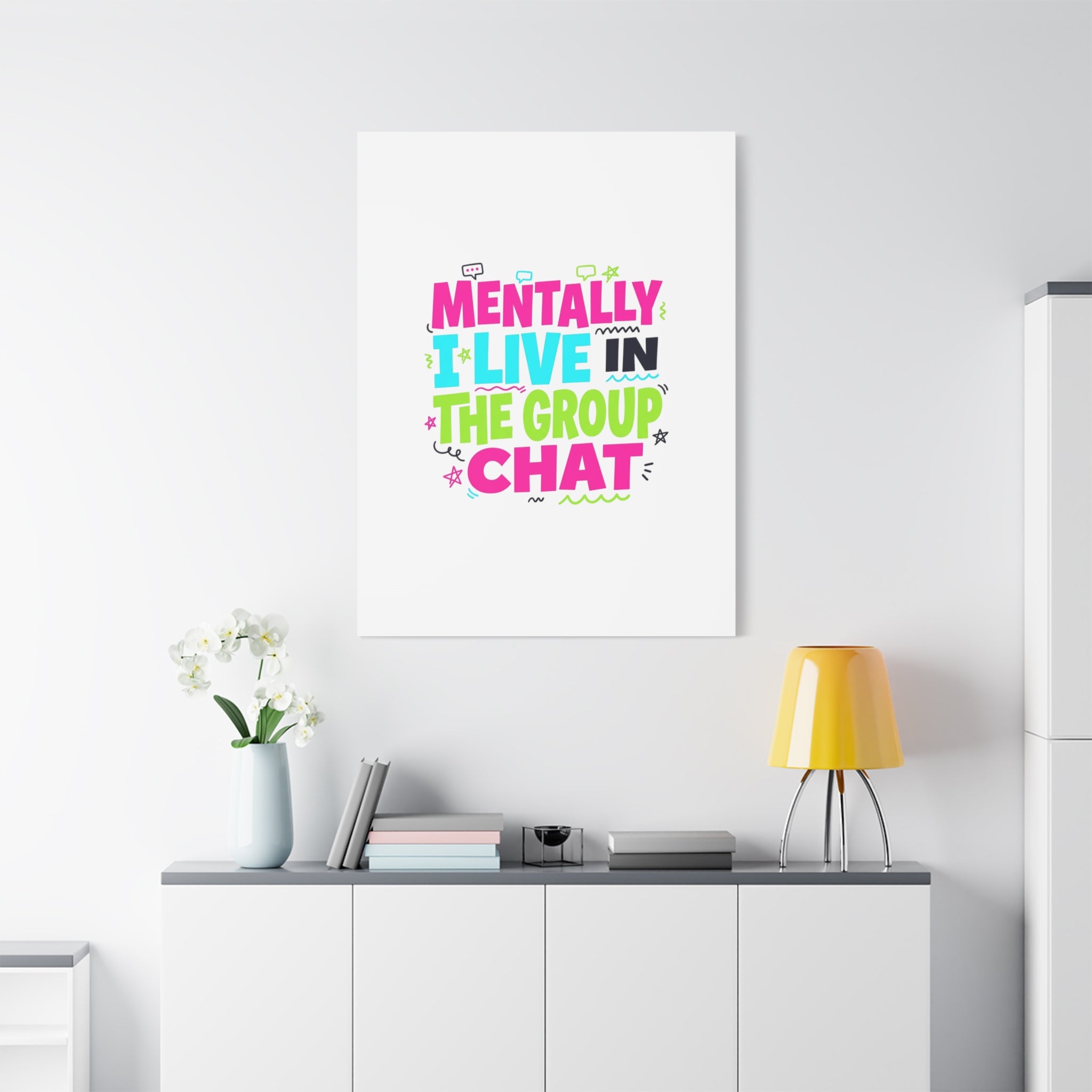 Mentally I Live in the Group Chat Canvas | meme-core, cringe-core