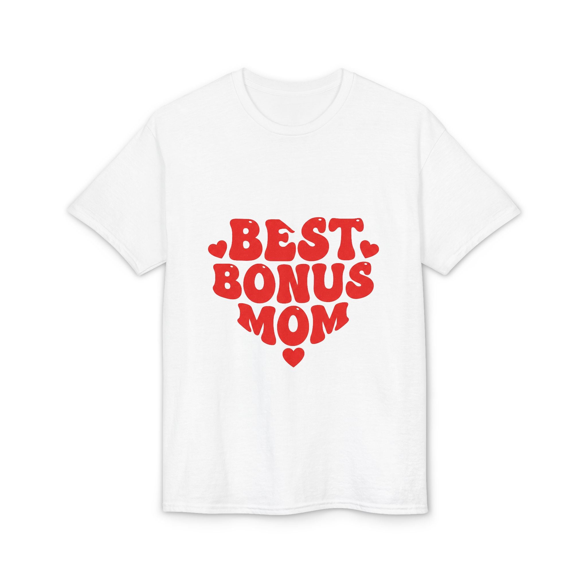 Best Bonus Mom T-Shirt — Heart Graphic Mother's Day Gift